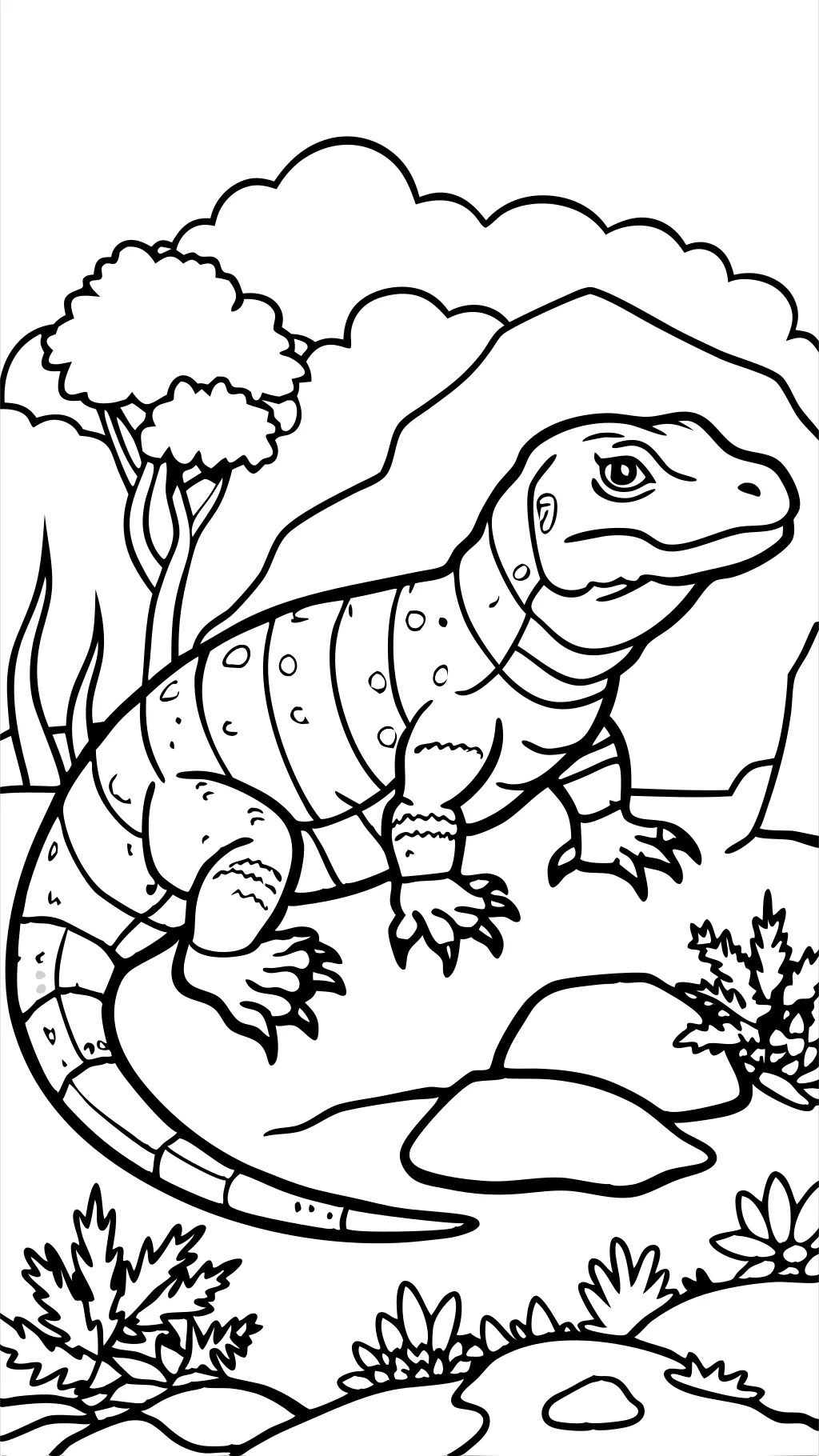 coloriages de dragon komodo